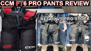 CCM Jetspeed FT6 Pro hockey pants review & Pro Stock comparison