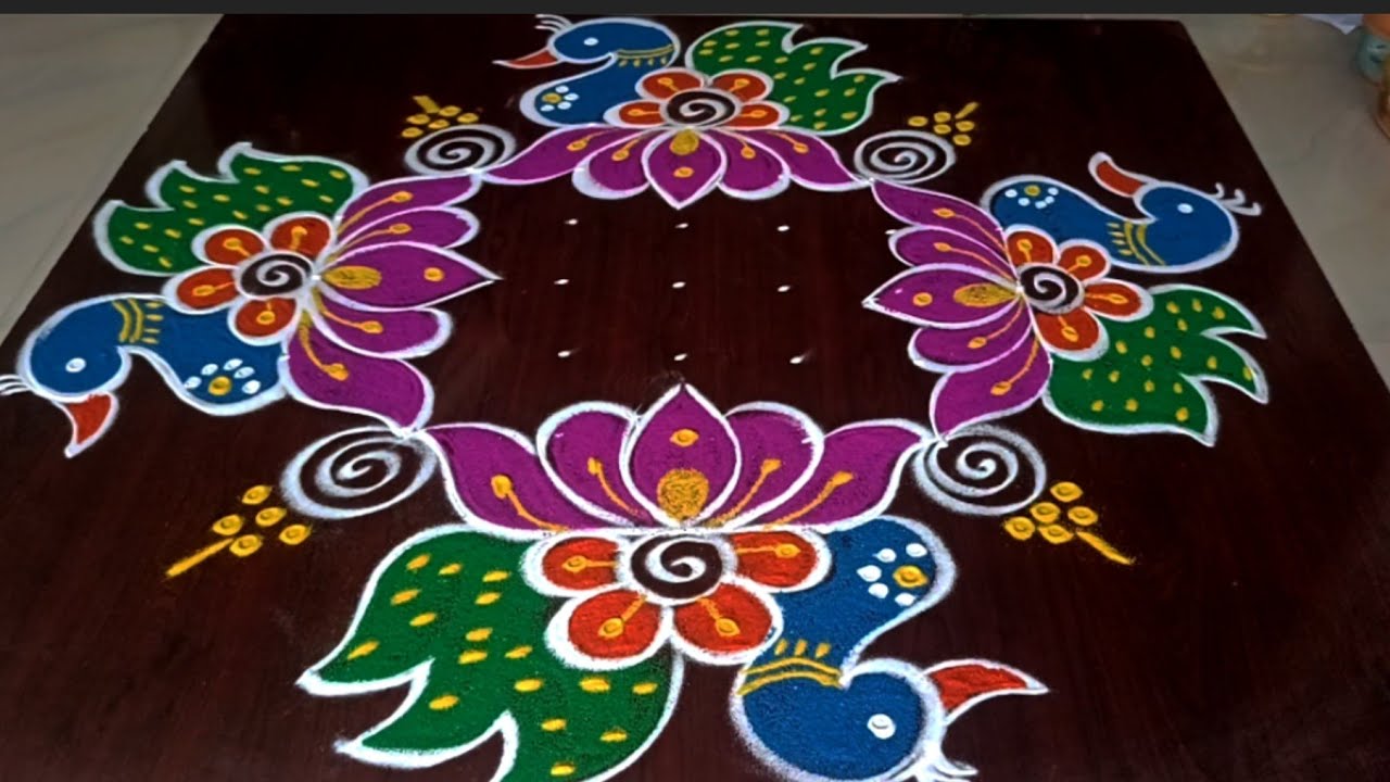 Varalaxmi vratham 2025  muggulu 🦚 sravan sukravaram muggulu 🦚 sravan maasam muggulu