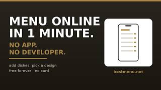 Free - Your restaurant menu online in 1 minute — no app, no developer ⚡with BestMenu.NET screenshot 4
