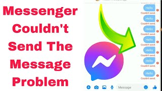 how to fix Couldnt send message in messenger 2024 | could not sent the message messenger