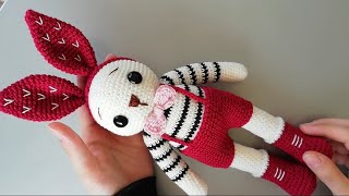 أرنب كروشيه بتصميم جديد ومميز 😍👏2 👈 (اليد والأذن) Rabbit crochet free pattern amigurumi