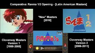 Comparativa Ranma 12 Opening - Masters Latinoamerica