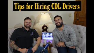 Tips for Hiring New Drivers for your Trucking Company