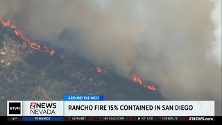 Brush fire burning near San Diego