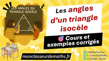 Angles d’un Triangle Isocèle : Comprends-les en 7 Minutes !