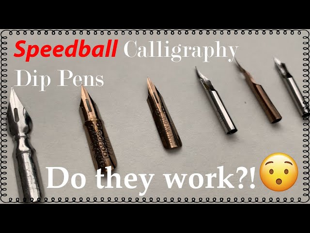 Speedball Calligraphy Dip Pen Set