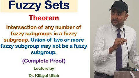 Fuzzy Sets | More on Fuzzy Subgroups Part II | Classroom Lecture by Dr. Kifayat Ullah