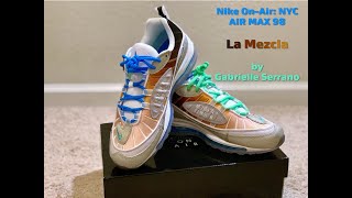 men's nike nike air max 98 on air gabrielle serrano casual shoes