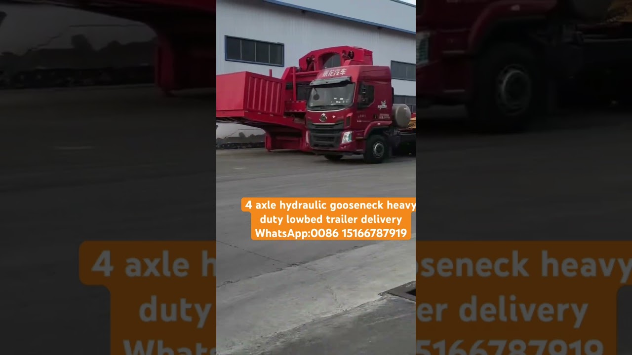 HUAZHONG trailer/lowbed trailer delivery 