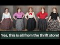 Thrifting Tips for a Plus Size Vintage Style Wardrobe