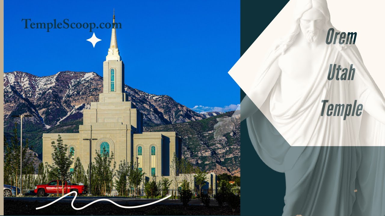 Orem Utah Temple on a summer day by drone on September 1, 2022 - YouTube