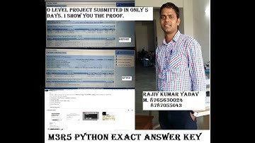 M3R5 Programming and Problem Solving Through Python TRUE FALSE Answer Key Exam. Date 16 April 2022