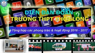 Tổng hợp phong trào & hoạt động 2016 - 2017