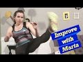 3 jumps then  and 3 kicks and 1 push up - Improve with Marta