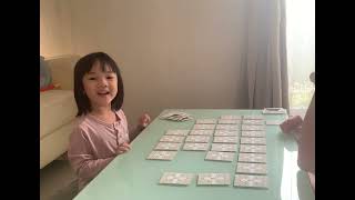 “Brain Training - Card Match” with 4 years old girl screenshot 2