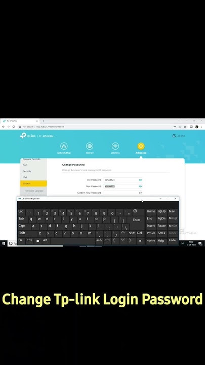 How To Change TP-LINK Router login Password - YouTube