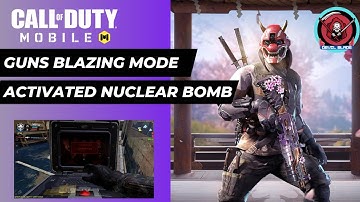 Activated Nuclear Bomb In CODM |  Guns Blazing Mode | The Devil Blade