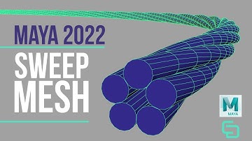 Sweep Mesh - Model Cords, Ropes, and Wires [Maya 2022]