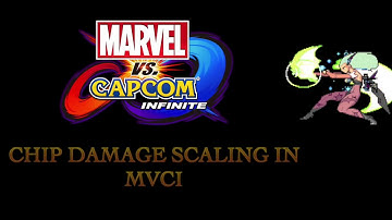 Marvel vs Capcom Infinite  - Chip Damage Scaling Breakdown