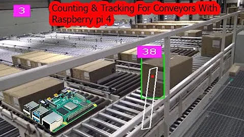 raspberry pi 4 object detection tracking and counting | Object Counting Conveyor using Python OpenCV