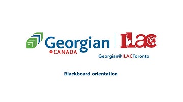 Georgian@ILAC - Blackboard Orientation