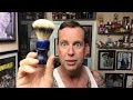 YaQi Shave Brush. First use and opinion of this new brush with an awesome Blue Handle.