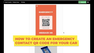 How to create an emergency contact QR code for your car screenshot 2