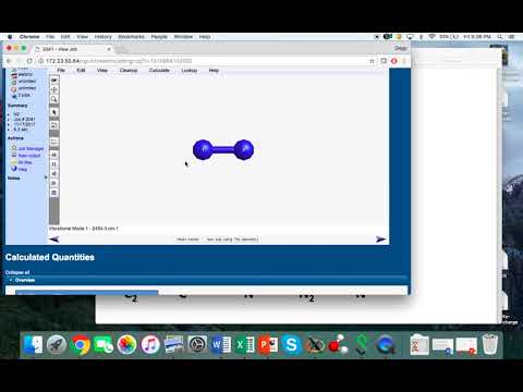Calculating molecular orbitals with Webmo