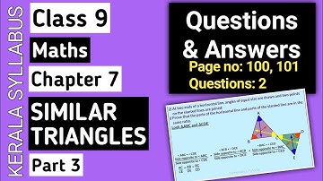 Class 9 Maths Similar Triangles Part 3 @MathematicsTutorialKerala
