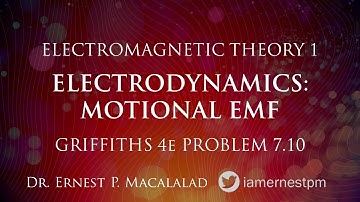 Electrodynamics:  Motional EMF Griffiths 7.10