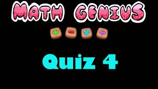 Math Genius - QUIZ 4 screenshot 5