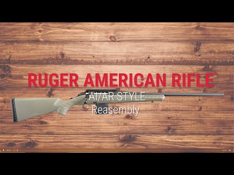 Reassembly of the Ruger® American® Rifle with an AI/AR mag well Tech Tip