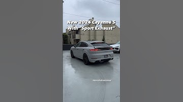 ❓Sport Exhaust on new Cayenne S❓#porschecayenne #cayennecoupe #cayennegts