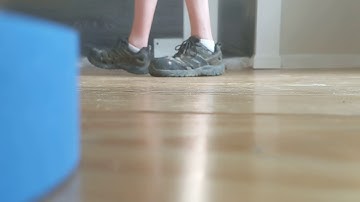 How to fix a super bouncy floor. This is the first visit where I show how bouncy this floor is.