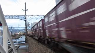 EF210-153号機[岡]牽引66レ&EF210-161号機[新]牽引5051レ 静岡駅通過