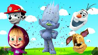 Barboskins Puppy Patrol Trolls Frozen Olaf Cartoon Game For Children