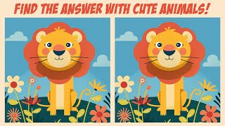 [Spot The Difference] Let's find the answer with cute animals! ✨