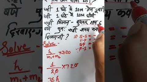 तेज़ और धीमी घडियाँ चुटकीयों मे सॉल्व करें | Slow and Fast Clock #ms2academy #clock #slow_fast_clock🔥