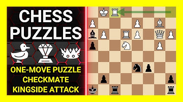 Chess Puzzles to Practice. Themes: One-move puzzle, Checkmate, Kingside attack. Learn