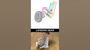 Landing Gear Working #mechanism #mechanic #engineering #mechanical #3dcad