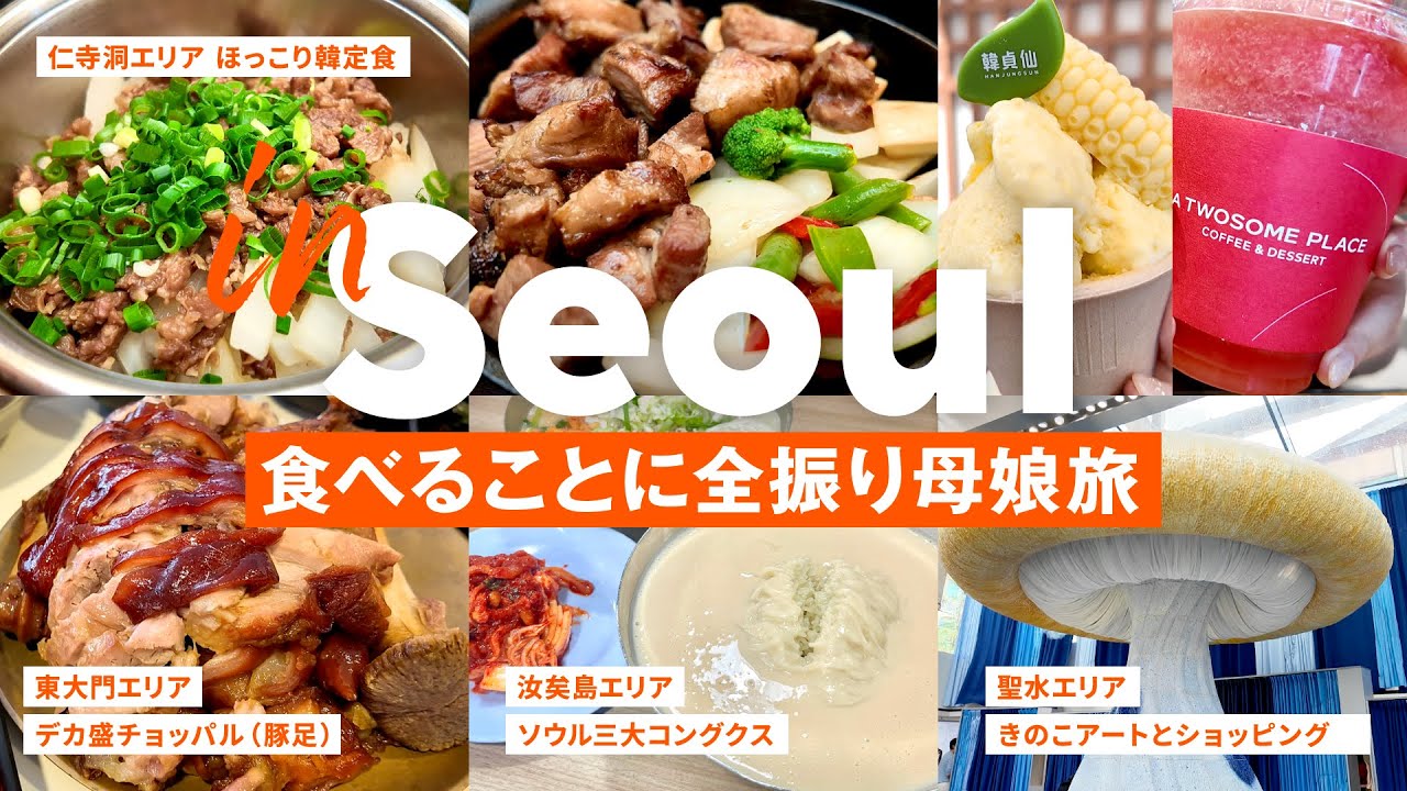 ［ 聖水｜東大門｜仁寺洞 ］胃弱母娘・おいしく食べる3日間モデルコース　相鉄スプラジール東大門｜満足五香チョッパル｜コングクス｜晋州チッ｜オリヤン購入品｜肌管理｜トマ｜韓定食｜明洞｜汝矣島