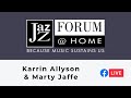 Capture de la vidéo Karrin Allyson & Marty Jaffe - Facebook Live Show (Jazz Forum @ Home)