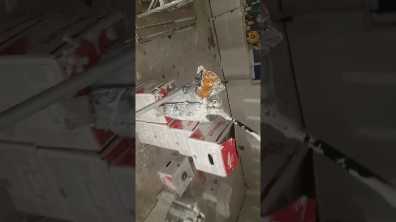 Not the best method but better than a flusher but mudrunner or dewalt mud shot is the way to go !!!!