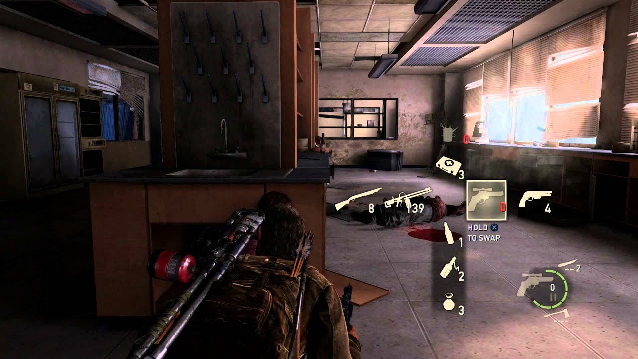 The Last of Us: Remastered - The University: Survive Bandit Ambush, Shot Gun, Revolver PS4