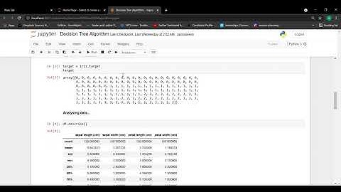 Decision Tree Algorithm   Jupyter Notebook   Google Chrome 2021 06 04 21 51 02