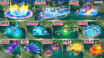 7 NEW SKINS + 5 NEW REVAMPS IN ULTRA HD! HYLOS MYTHIC | M7 SKINS | GUSION COLLECTOR REVAMP & MORE