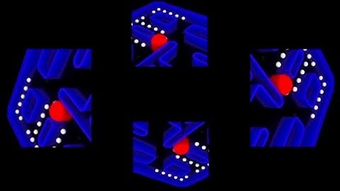 Pac Man, Holographic Animation For Use With HoloQuad Pyramid Hologram MMD