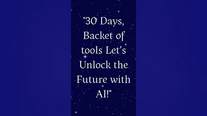 30 days, bucket of tools: Day 1- top 5 you can't miss #aitools #AI tools 2025 #aichallenge #future