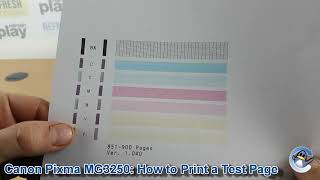Canon Pixma MG3250: How to Print a Nozzle Check Test Page Canon Pixma MG3250: How to Print a Nozzle Check Test Page
