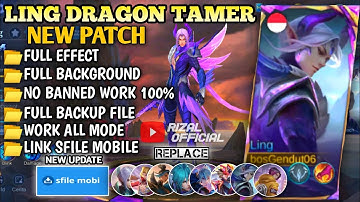 Update Script Skin Ling Dragon Tamer - Night Shade No Password || Full Effect || Patch Terbaru